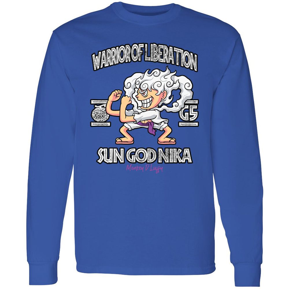 Long Sleeve T-Shirt - LJCB5WK6 - Royal - 4