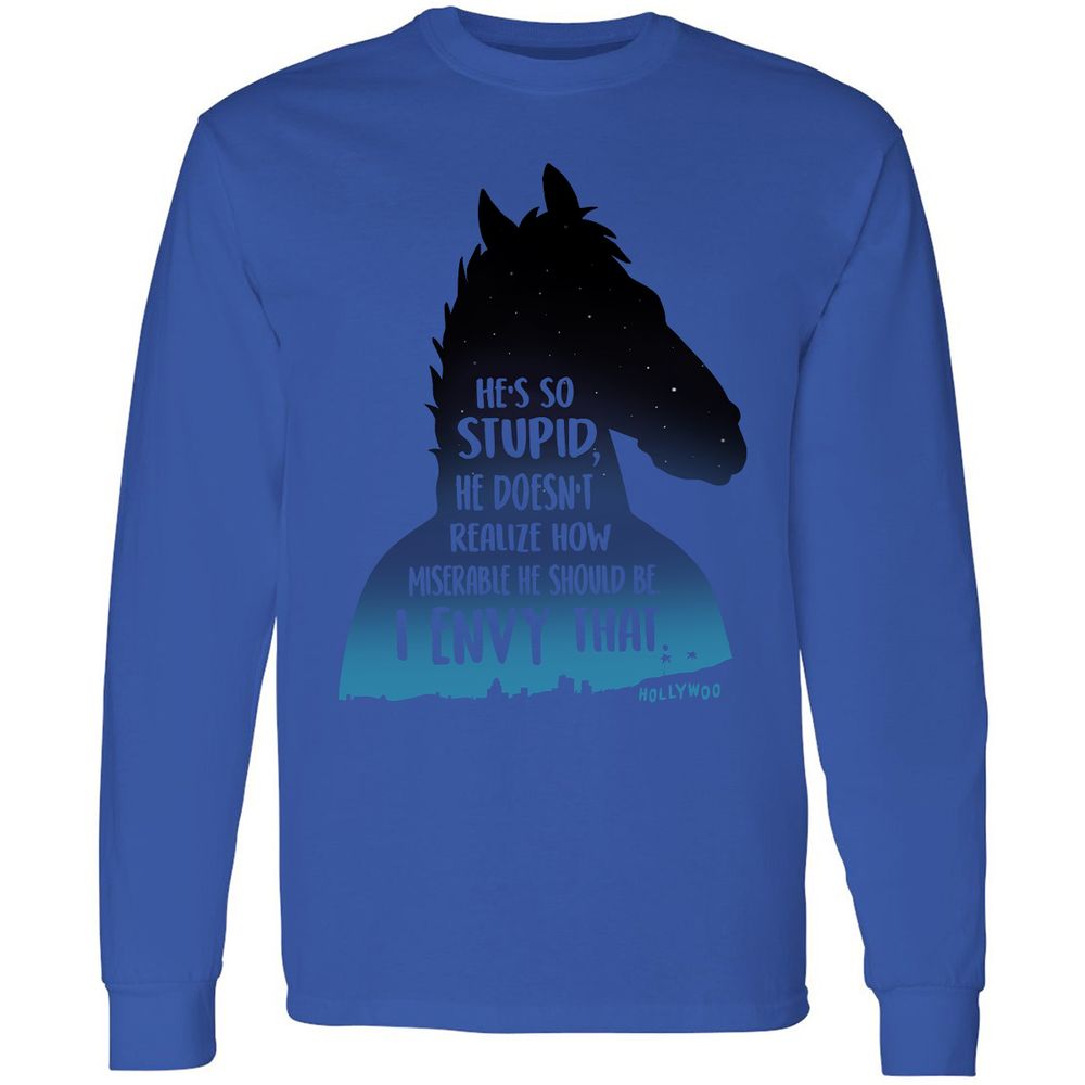 Long Sleeve T-Shirt - GNLTLT7Z - Royal - 4