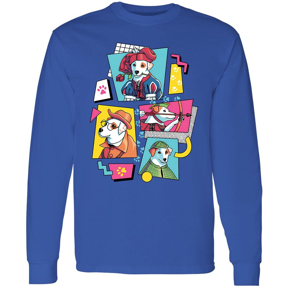 Long Sleeve T-Shirt - KXQET2MF - Royal - 4