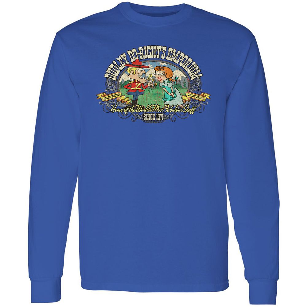 Long Sleeve T-Shirt - UQJM8KDW - Royal - 4