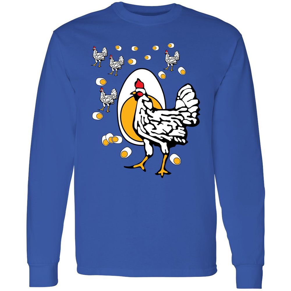 Long Sleeve T-Shirt - CBABV9TH - Royal - 4
