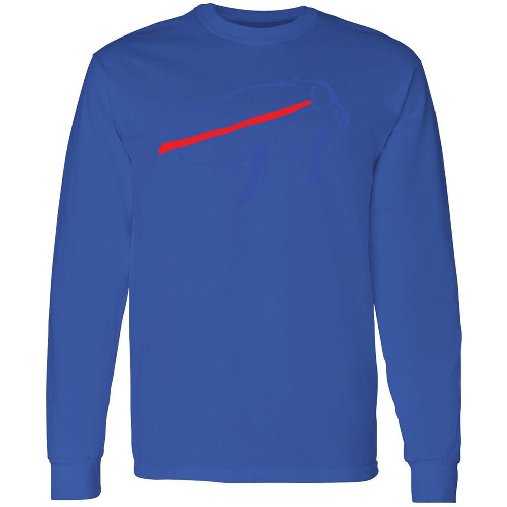 Long Sleeve T-Shirt - VQUGP89L - Royal - 4