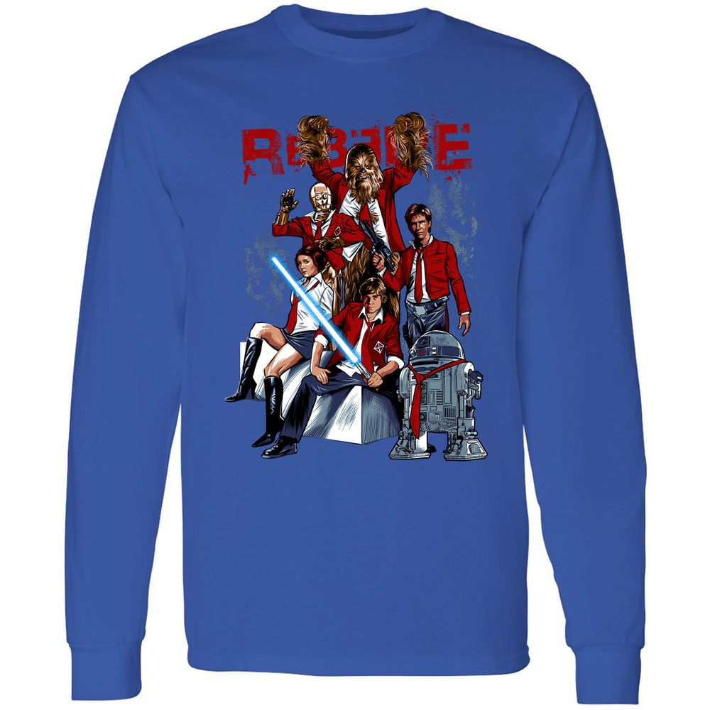 Long Sleeve T-Shirt - BGD3GXKL - Royal - 4