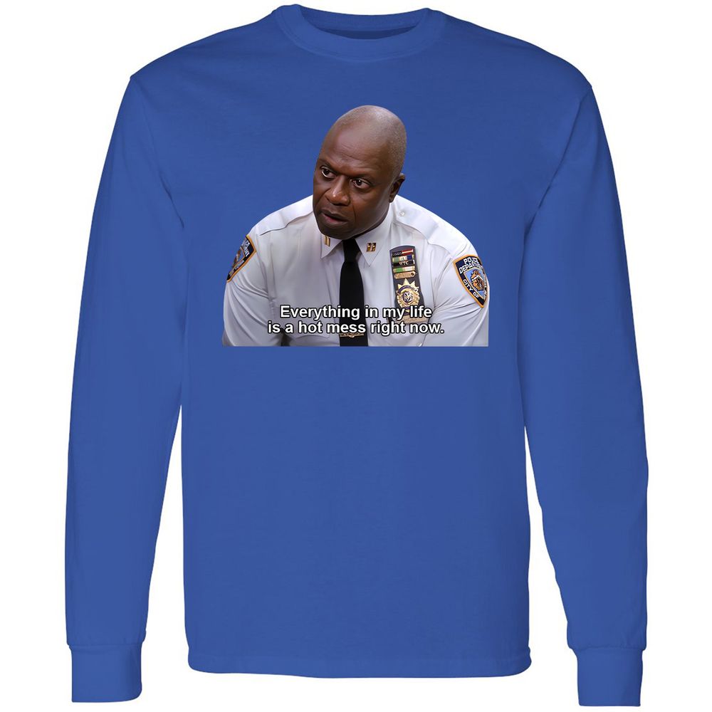 Long Sleeve T-Shirt - 24RYH3TY - Royal - 4