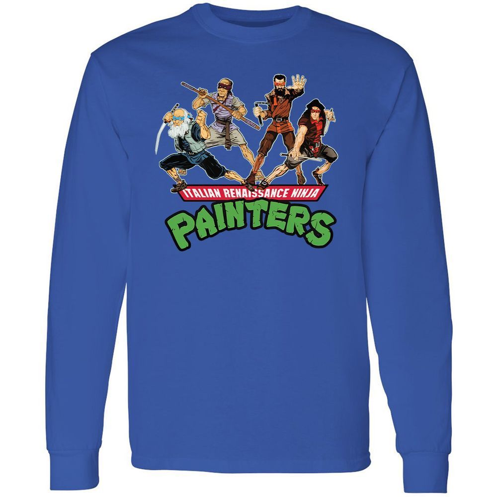 Long Sleeve T-Shirt - XJJTVRXH - Royal - 4