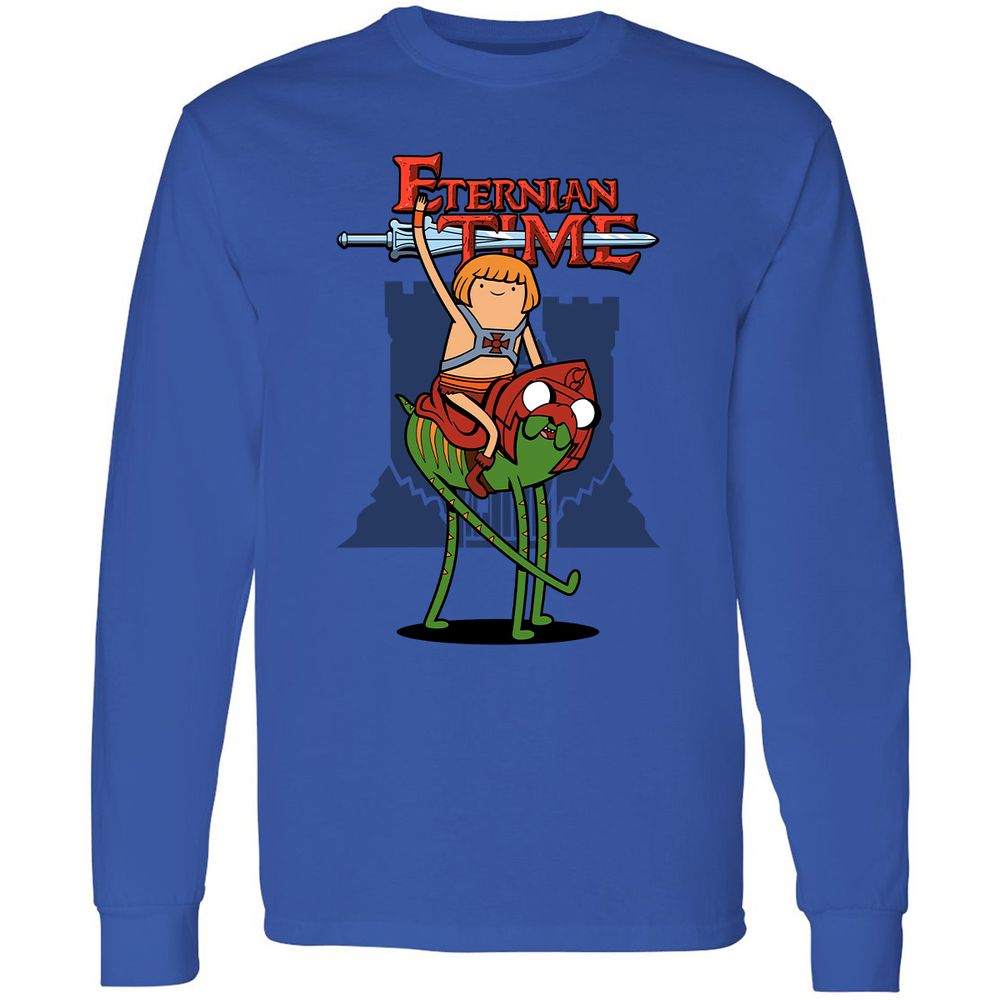 Long Sleeve T-Shirt - NRXGCQNH - Royal - 4