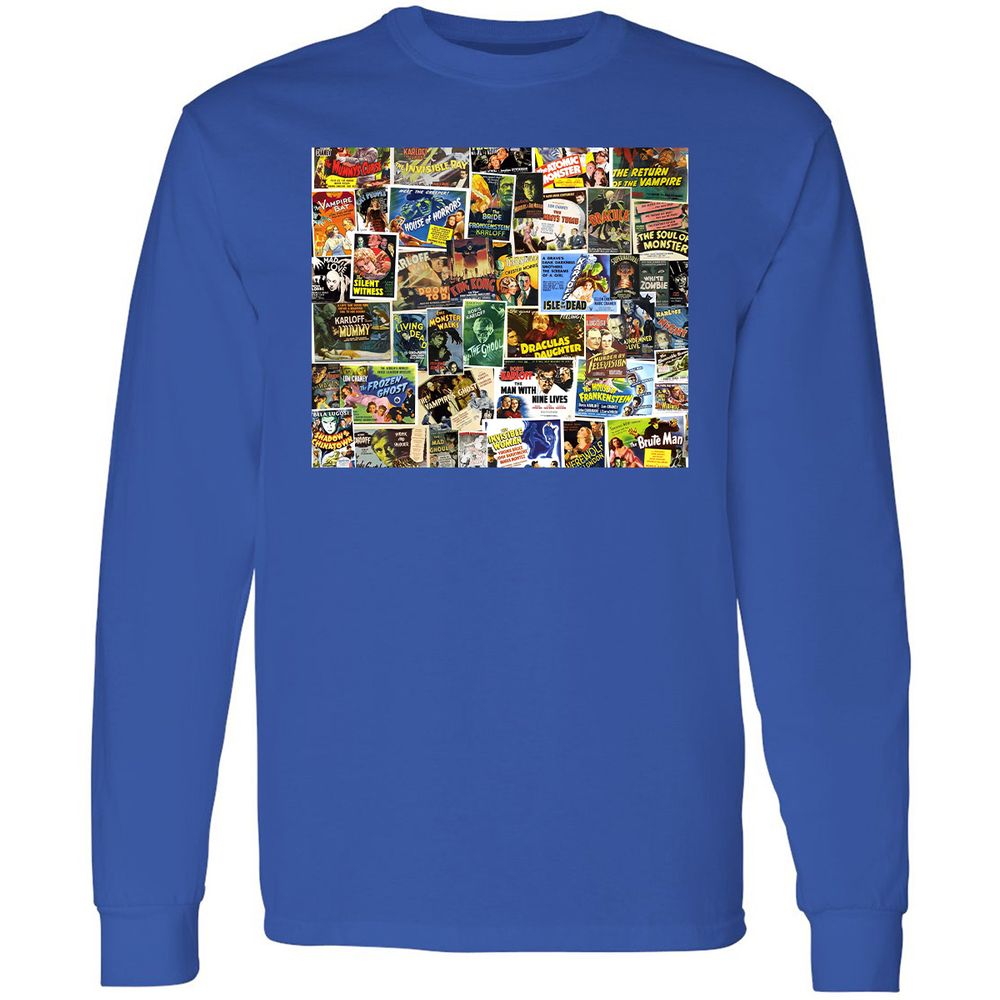 Long Sleeve T-Shirt - SE8HBWZC - Royal - 4
