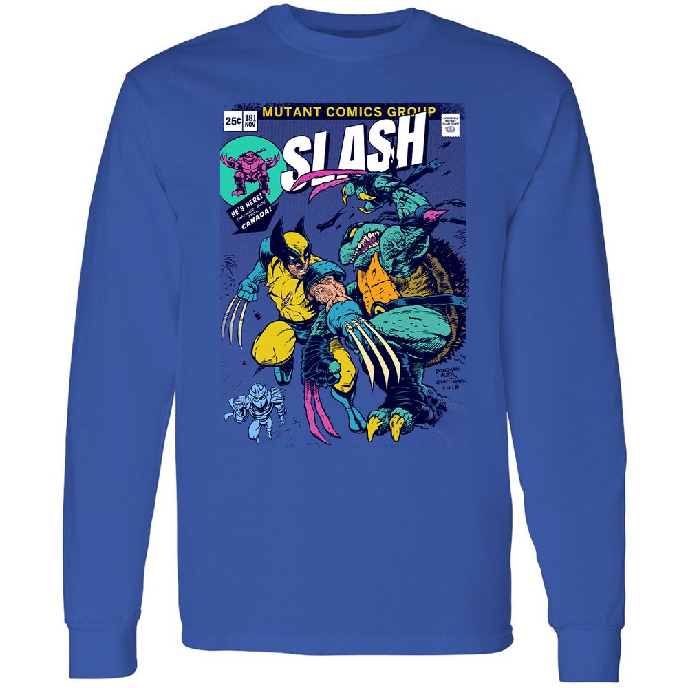 Long Sleeve T-Shirt - 43VRKSCS - Royal - 4
