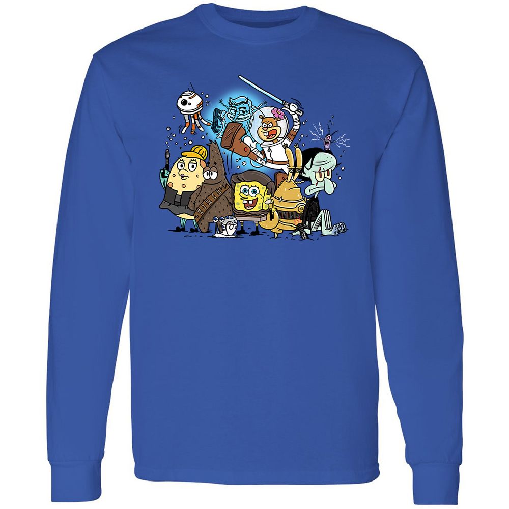 Long Sleeve T-Shirt - A5HBBW1X - Royal - 4