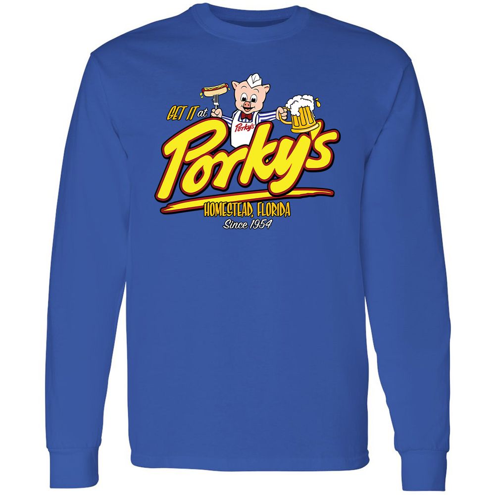 Long Sleeve T-Shirt - QK9VT9PY - Royal - 4