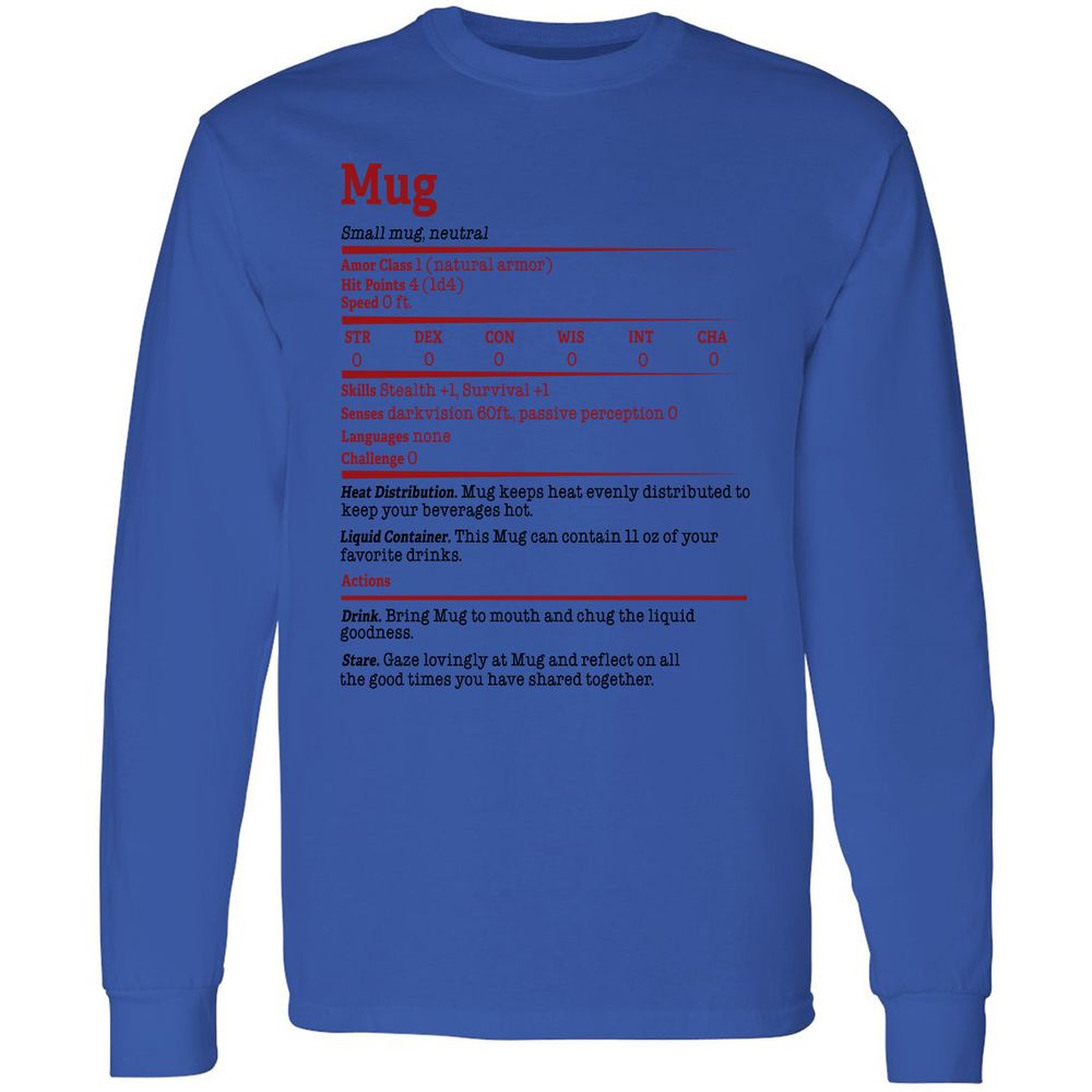 Long Sleeve T-Shirt - 72F8WKSM - Royal - 4