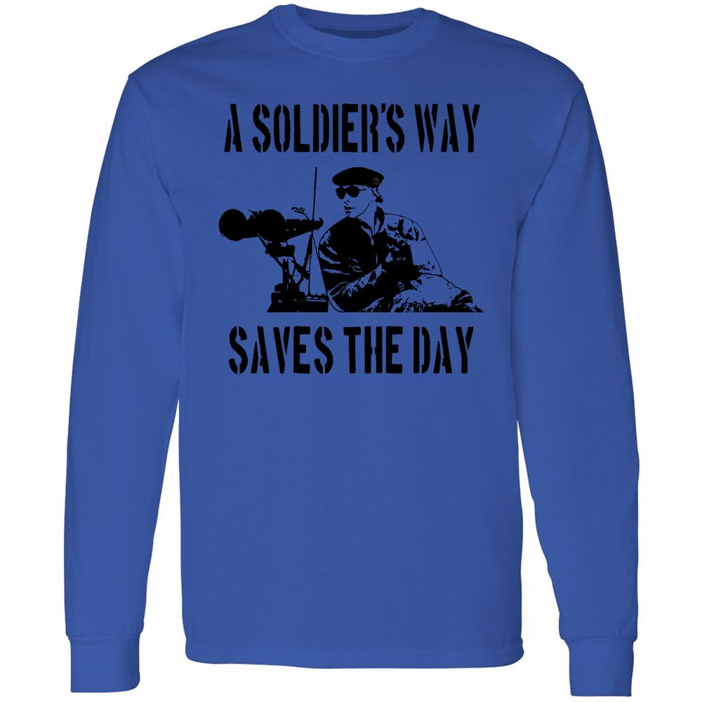 Long Sleeve T-Shirt - LBYWA434 - Royal - 4