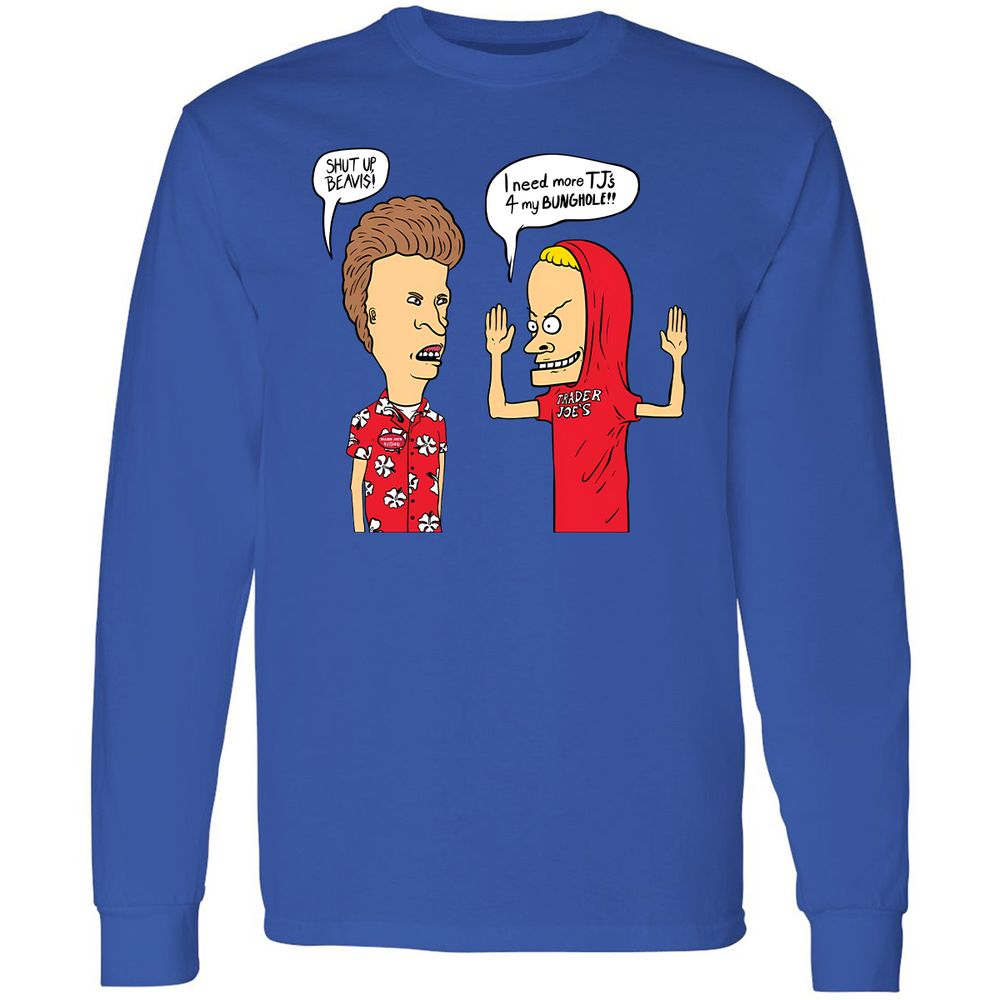 Long Sleeve T-Shirt - Q7JHA61E - Royal - 4