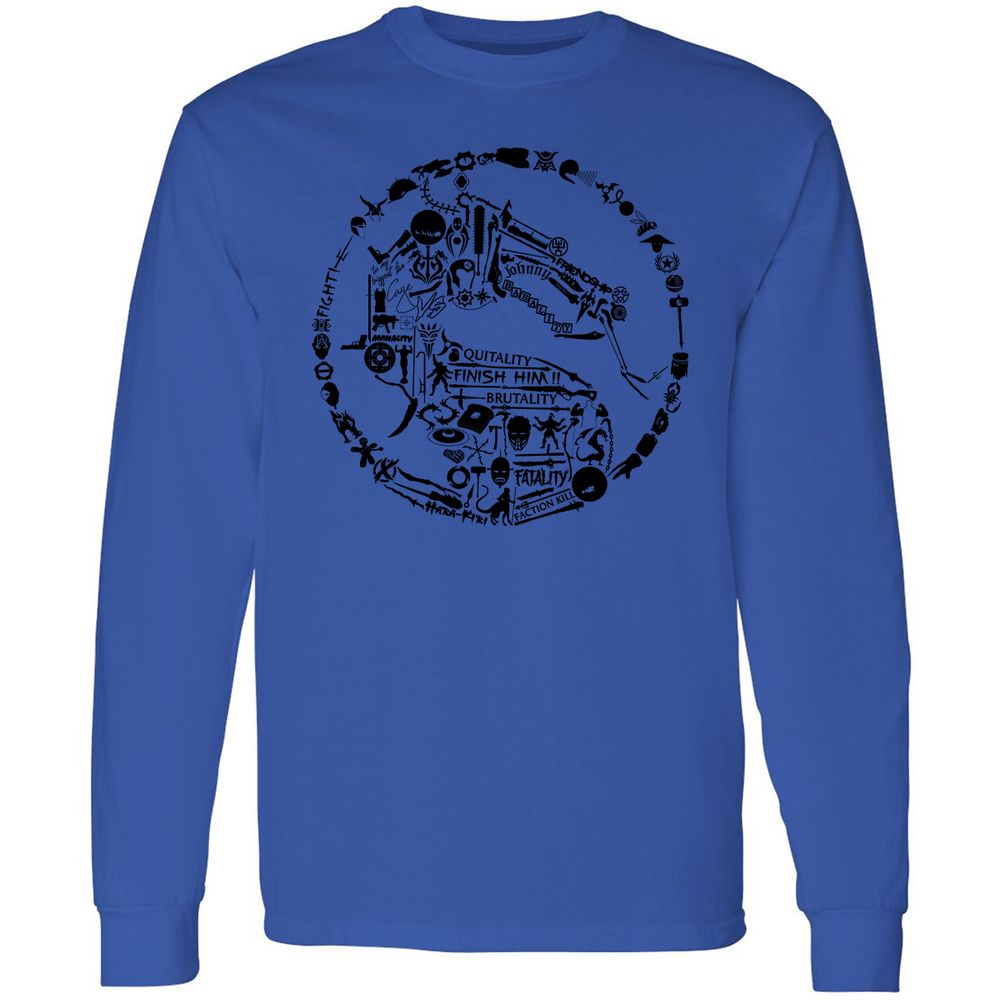 Long Sleeve T-Shirt - 7K4YQV4T - Royal - 4