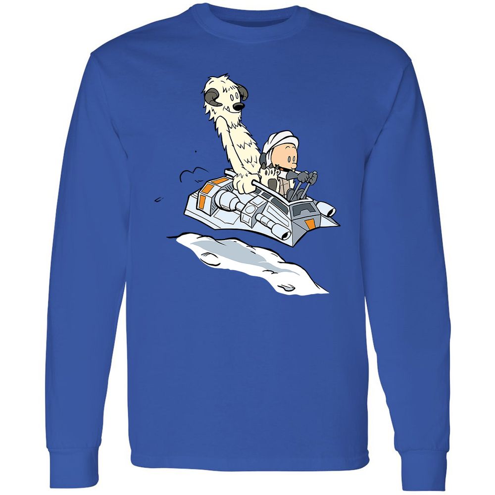 Long Sleeve T-Shirt - X61GVRK8 - Royal - 4