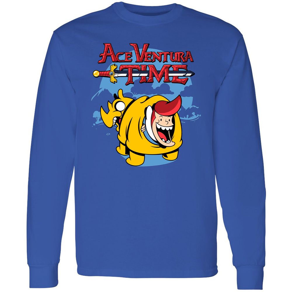 Long Sleeve T-Shirt - G9R6B53F - Royal - 4