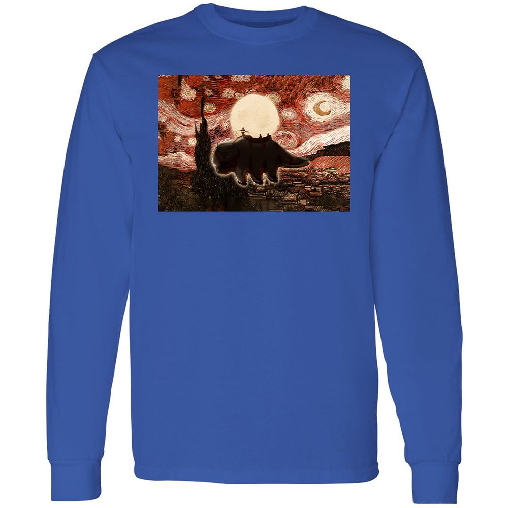 Long Sleeve T-Shirt - ZGB5KKC9 - Royal - 4