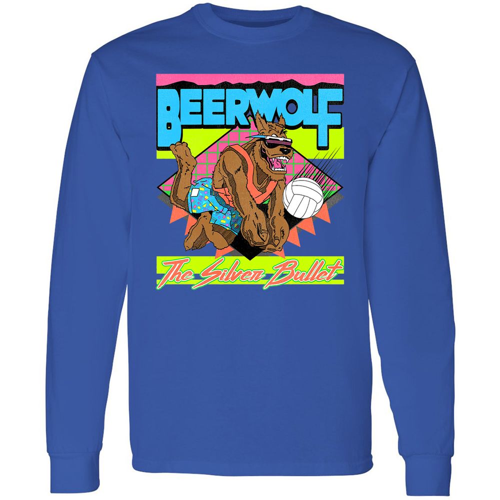 Retro Beach Wolf - Royal - 4