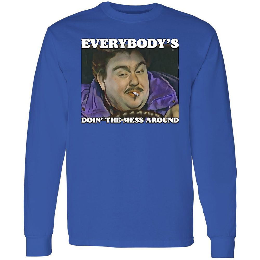 Long Sleeve T-Shirt - Z1BYQZ44 - Royal - 4