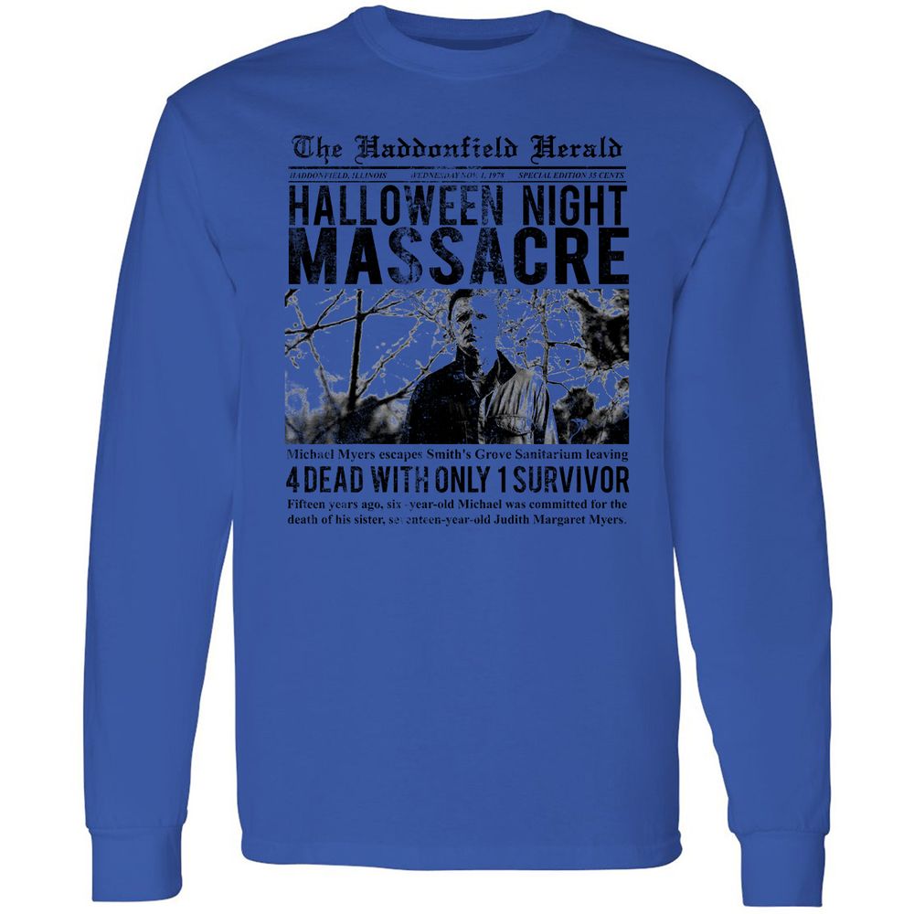 Long Sleeve T-Shirt - RJWQPLDL - Royal - 4