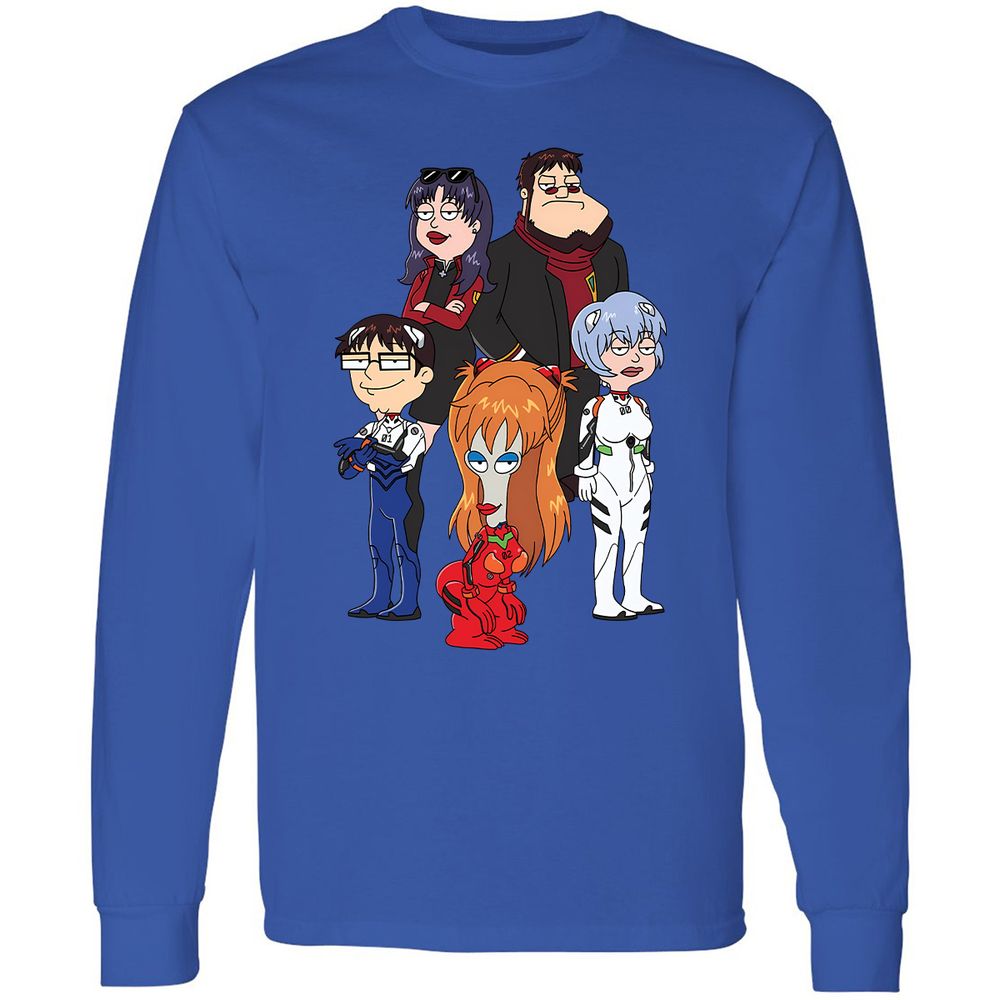 Long Sleeve T-Shirt - 8KGMSC4T - Royal - 4