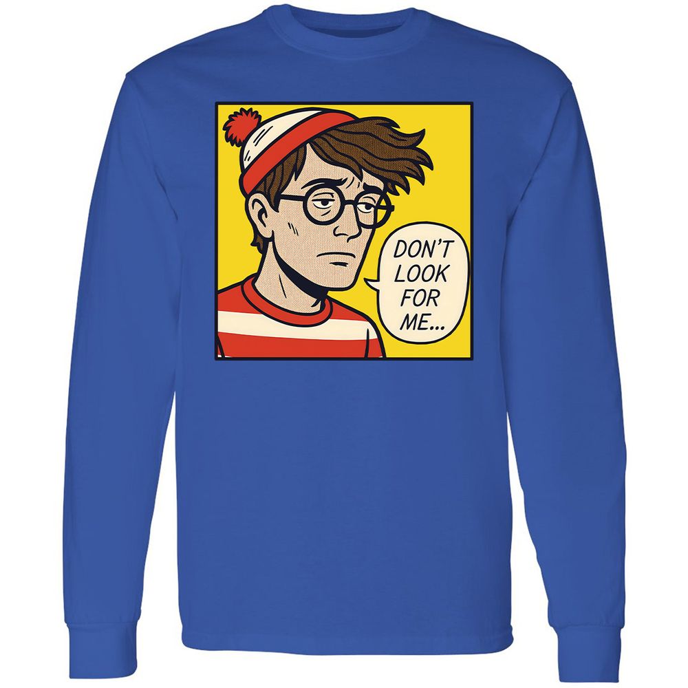 Long Sleeve T-Shirt - NQSVM9PG - Royal - 4