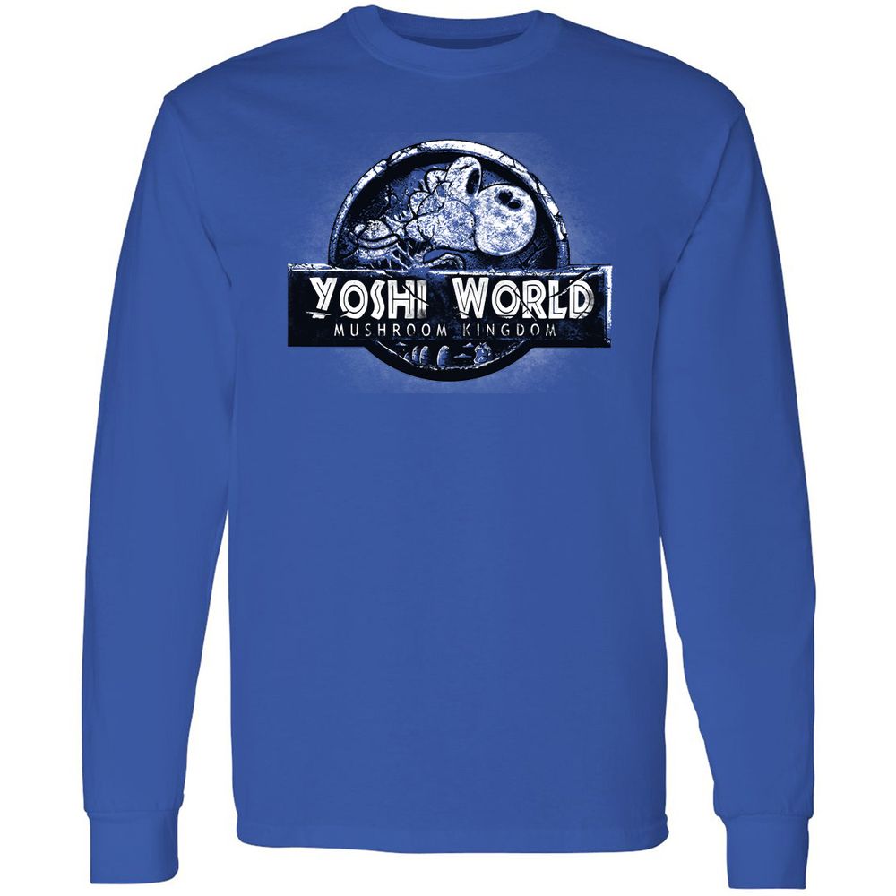 Long Sleeve T-Shirt - B5WC69ZY - Royal - 4