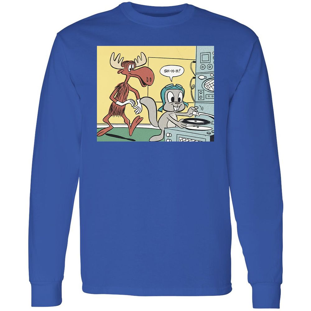 Long Sleeve T-Shirt - S4K6TX8V - Royal - 4