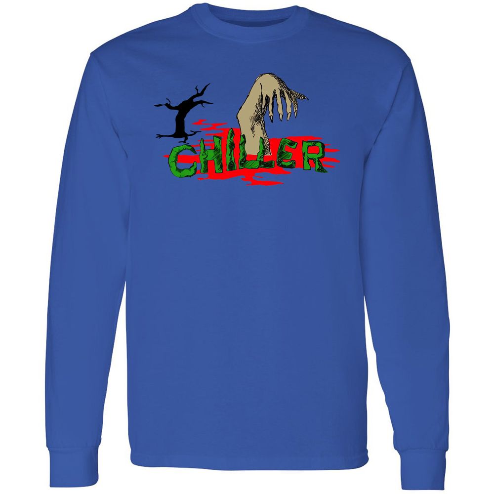 Long Sleeve T-Shirt - MVZZFJVH - Royal - 4