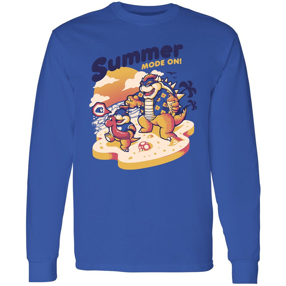 Long Sleeve T-Shirt - 9S1F77SF - Royal - 4