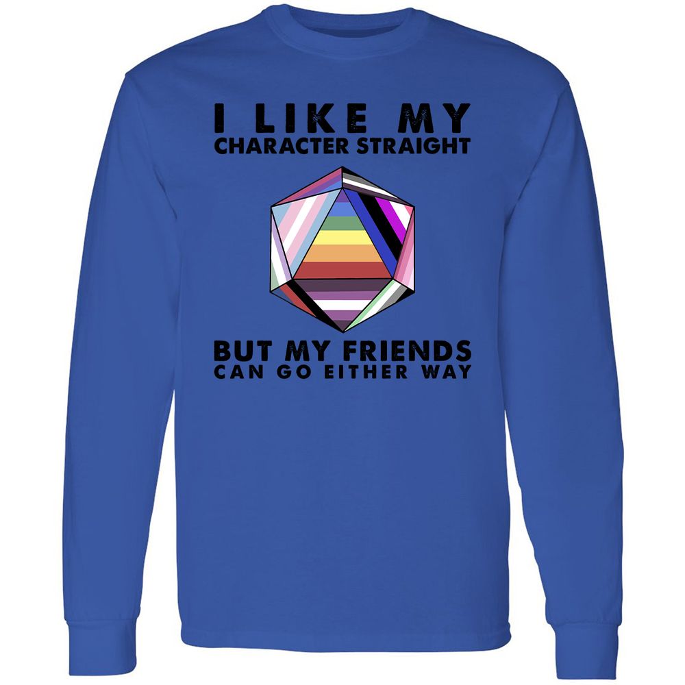 Long Sleeve T-Shirt - 8XSDHXGF - Royal - 4