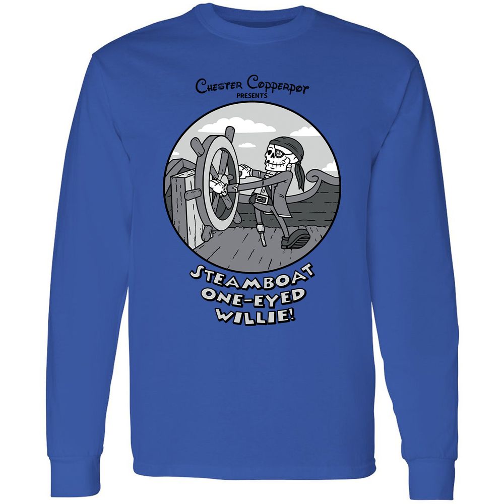 Long Sleeve T-Shirt - CSKM7NZY - Royal - 4