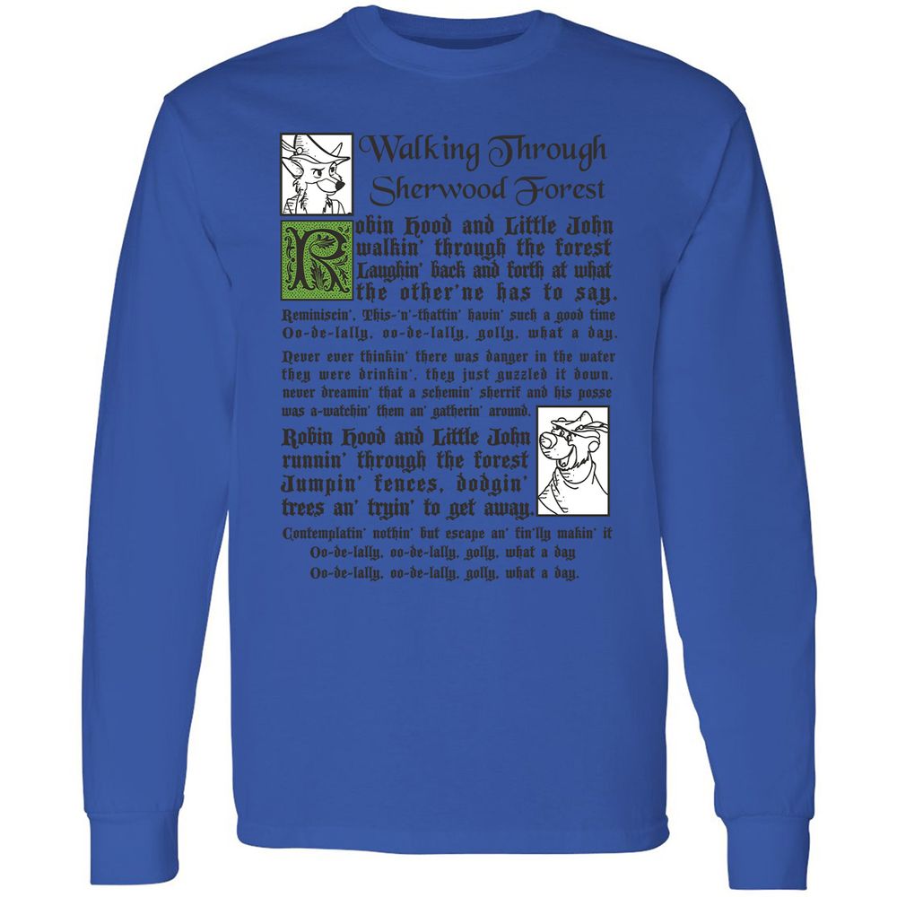 Long Sleeve T-Shirt - UTXQHSBM - Royal - 4