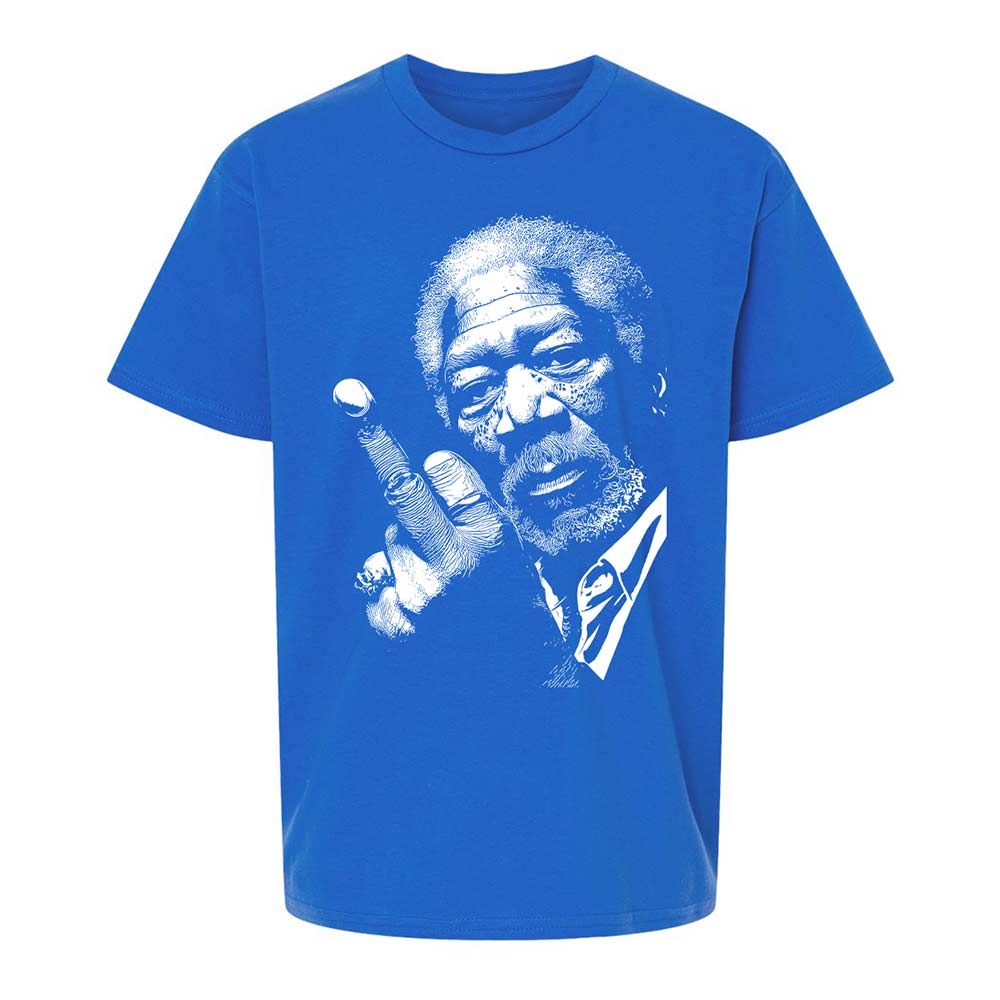 Morgan Freeman middle finger - Royal - 4