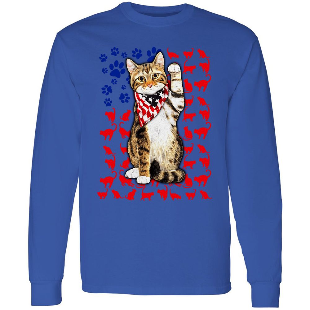 Long Sleeve T-Shirt - H71REQGH - Royal - 4