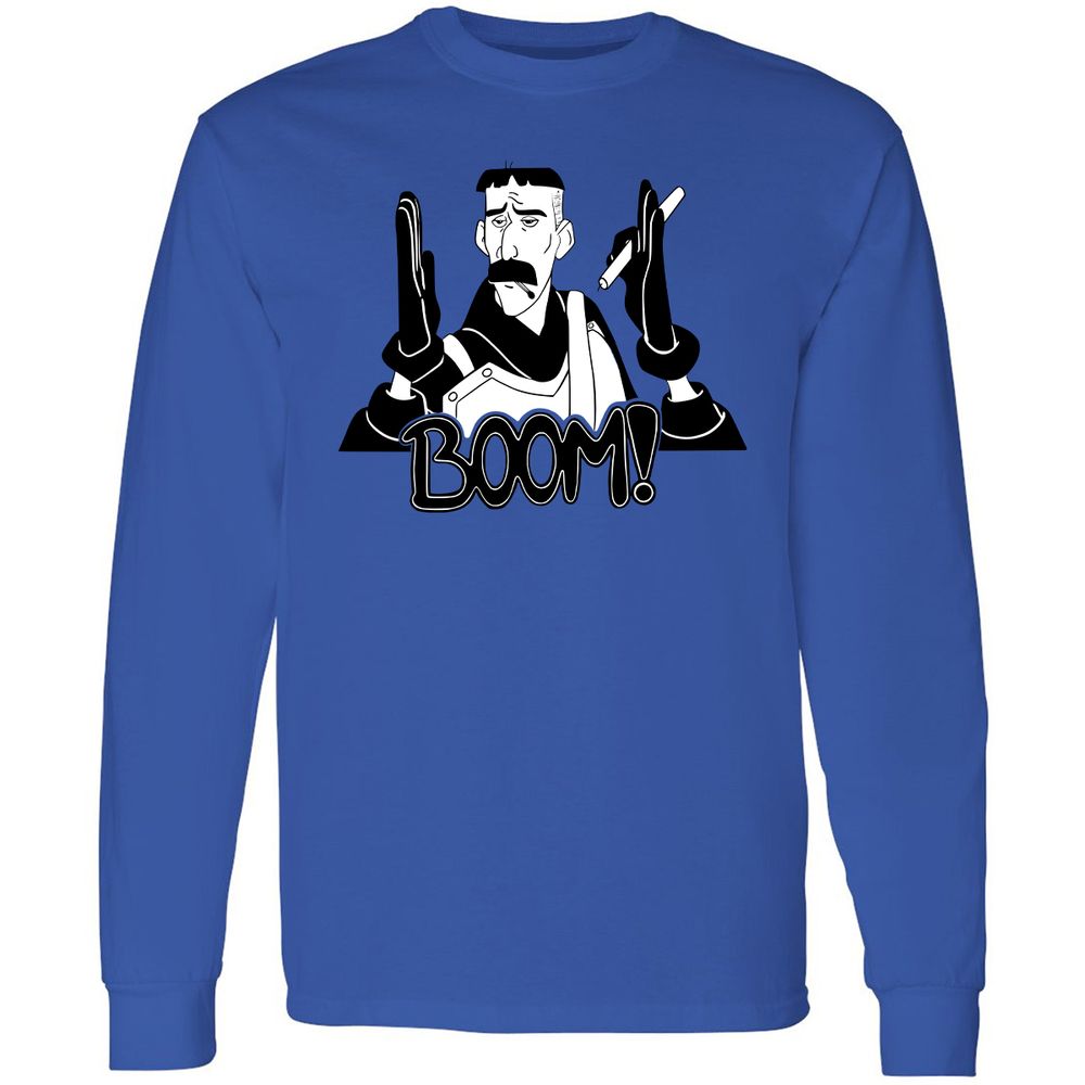 Long Sleeve T-Shirt - DM89XFUB - Royal - 4