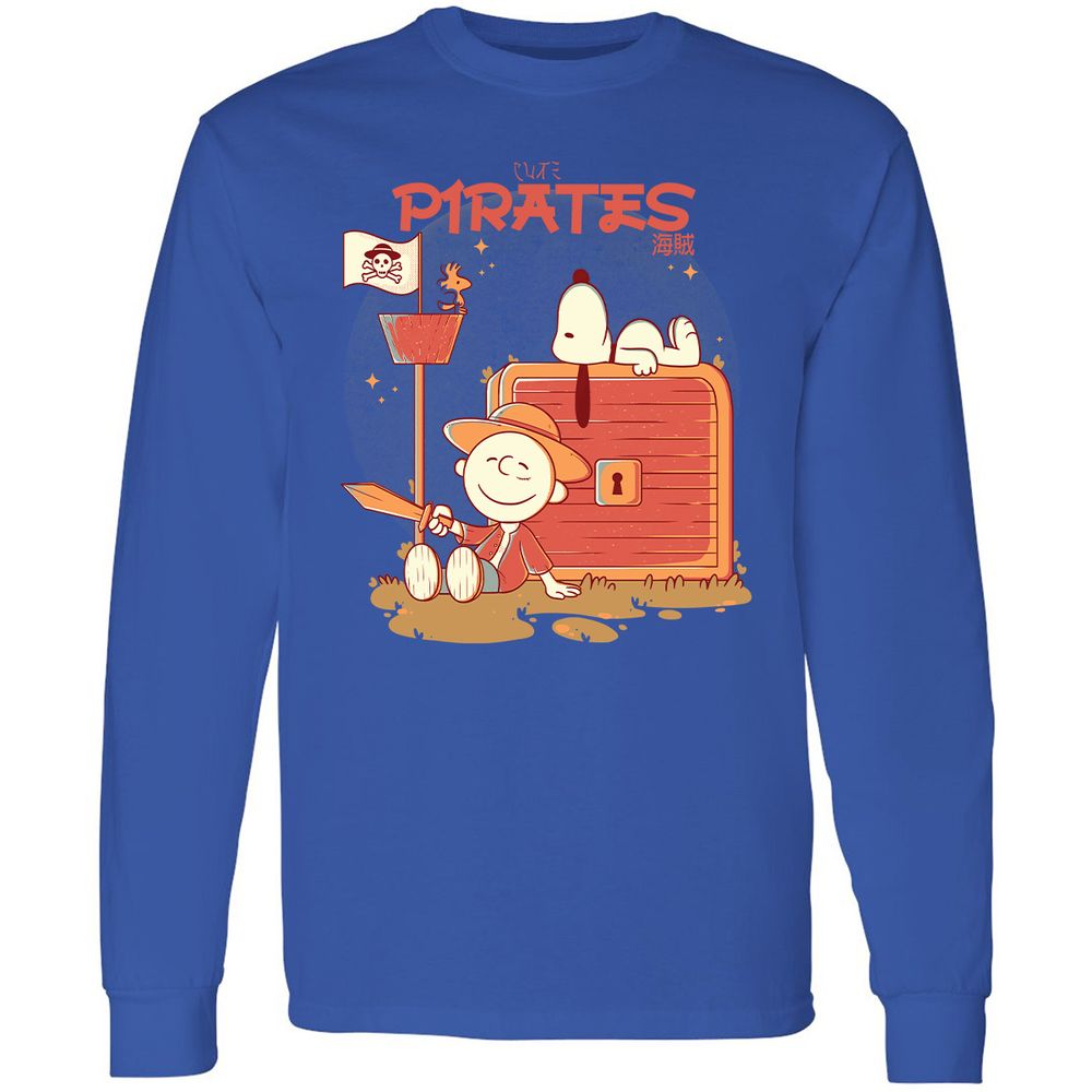 Long Sleeve T-Shirt - RAK7KSPQ - Royal - 4