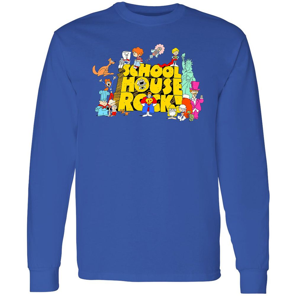 Long Sleeve T-Shirt - WR9LQ7H8 - Royal - 4