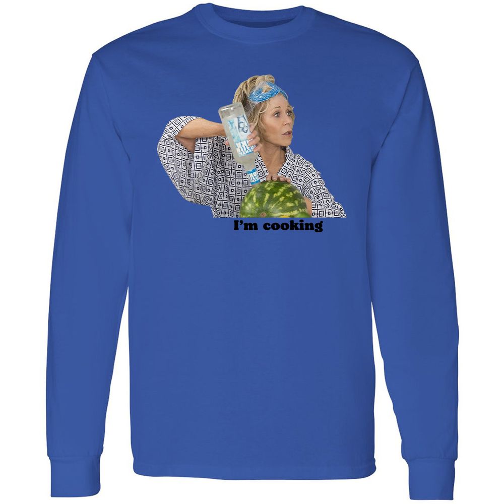 Long Sleeve T-Shirt - V64HWYN6 - Royal - 4