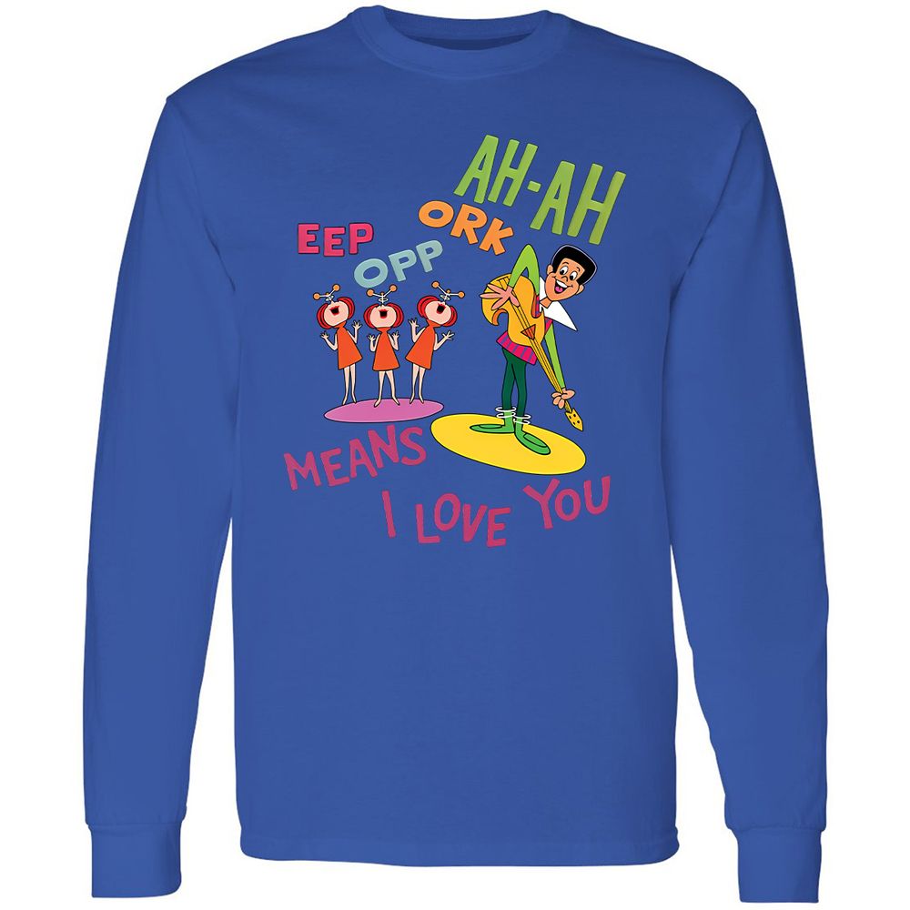 Long Sleeve T-Shirt - 7WQA9DF1 - Royal - 4