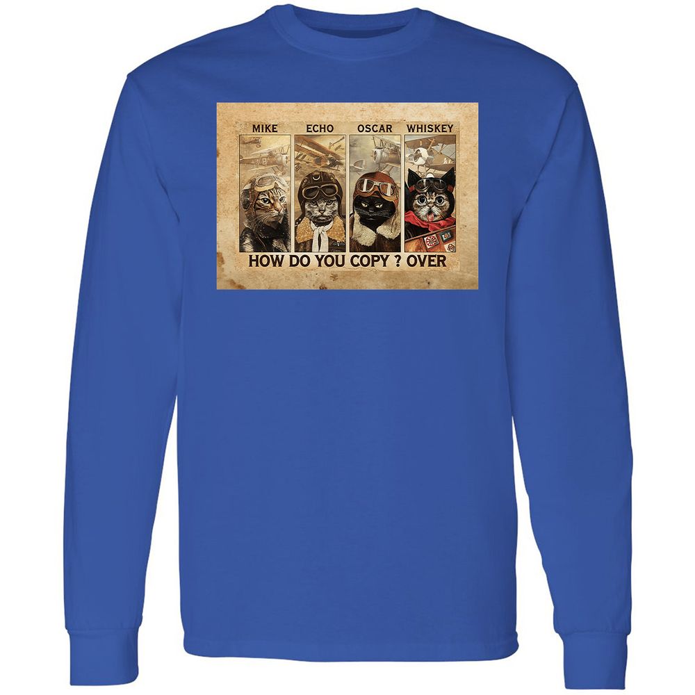 Long Sleeve T-Shirt - 4ZMTXSZA - Royal - 4