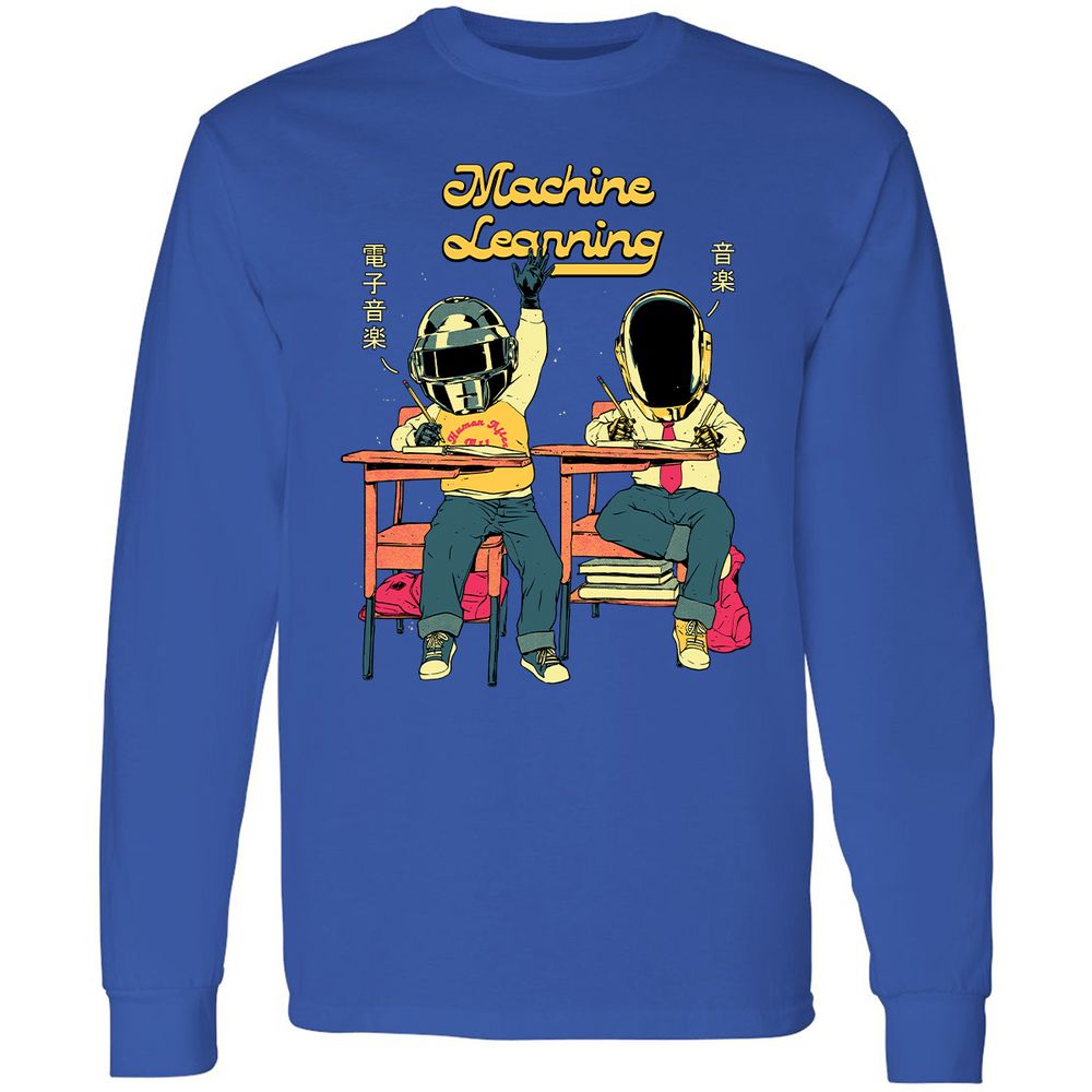 Long Sleeve T-Shirt - TBTE5D9G - Royal - 4