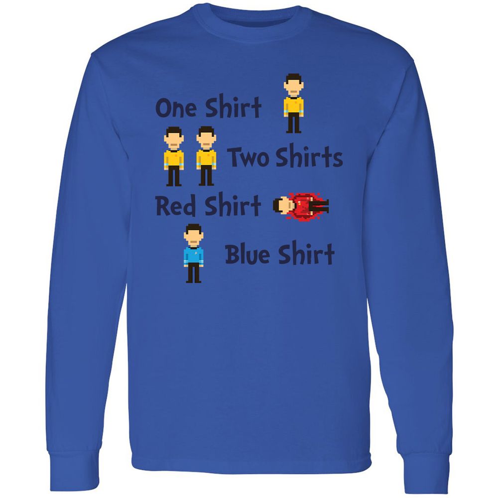 Red Shirt, Blue Shirt - Royal - 4