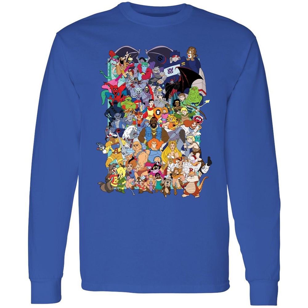 Long Sleeve T-Shirt - NL8B7XJM - Royal - 4