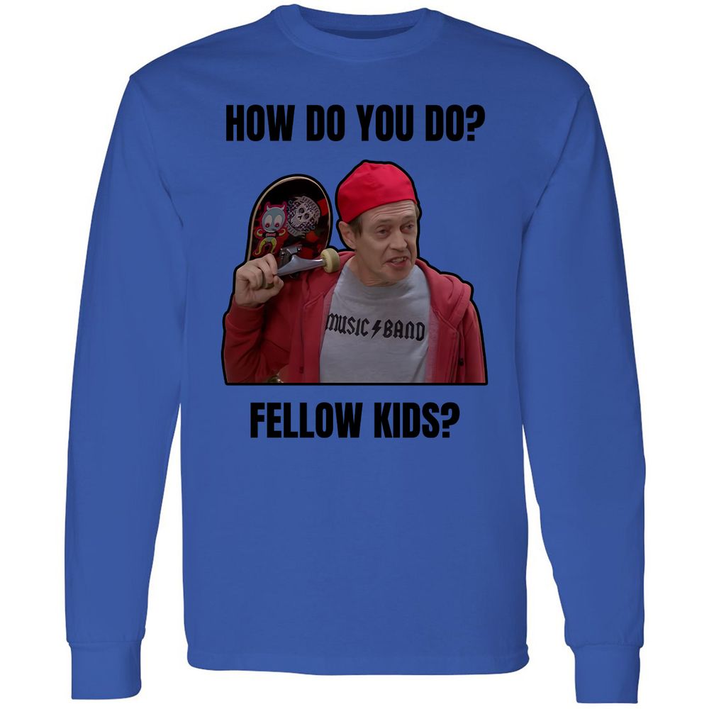 Long Sleeve T-Shirt - PBX3QDB2 - Royal - 4