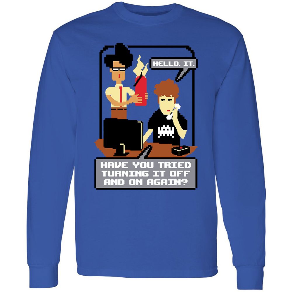 Long Sleeve T-Shirt - L7CNXY92 - Royal - 4