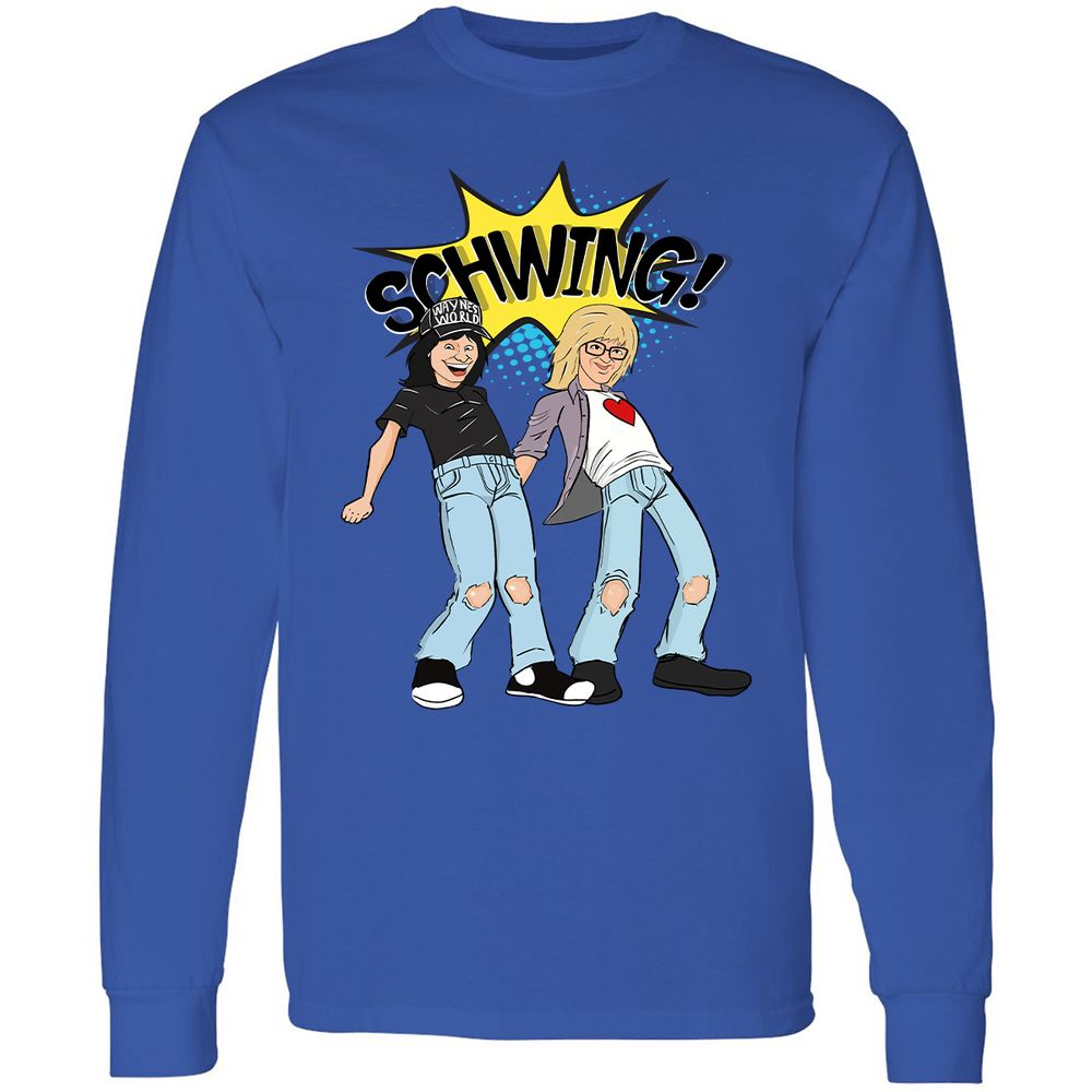 Long Sleeve T-Shirt - EBQ3QCQZ - Royal - 4