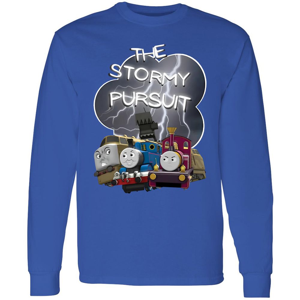 Long Sleeve T-Shirt - YUC9FEZK - Royal - 4