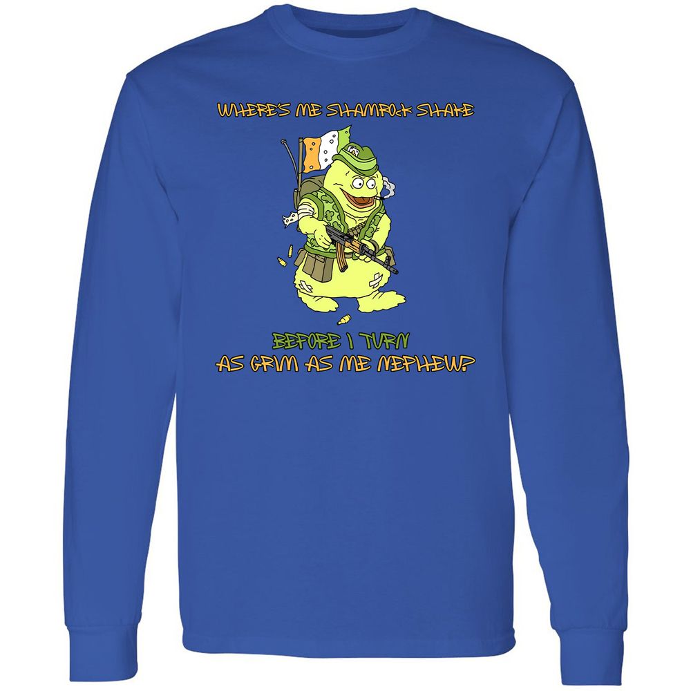 Long Sleeve T-Shirt - U7XANU8K - Royal - 4