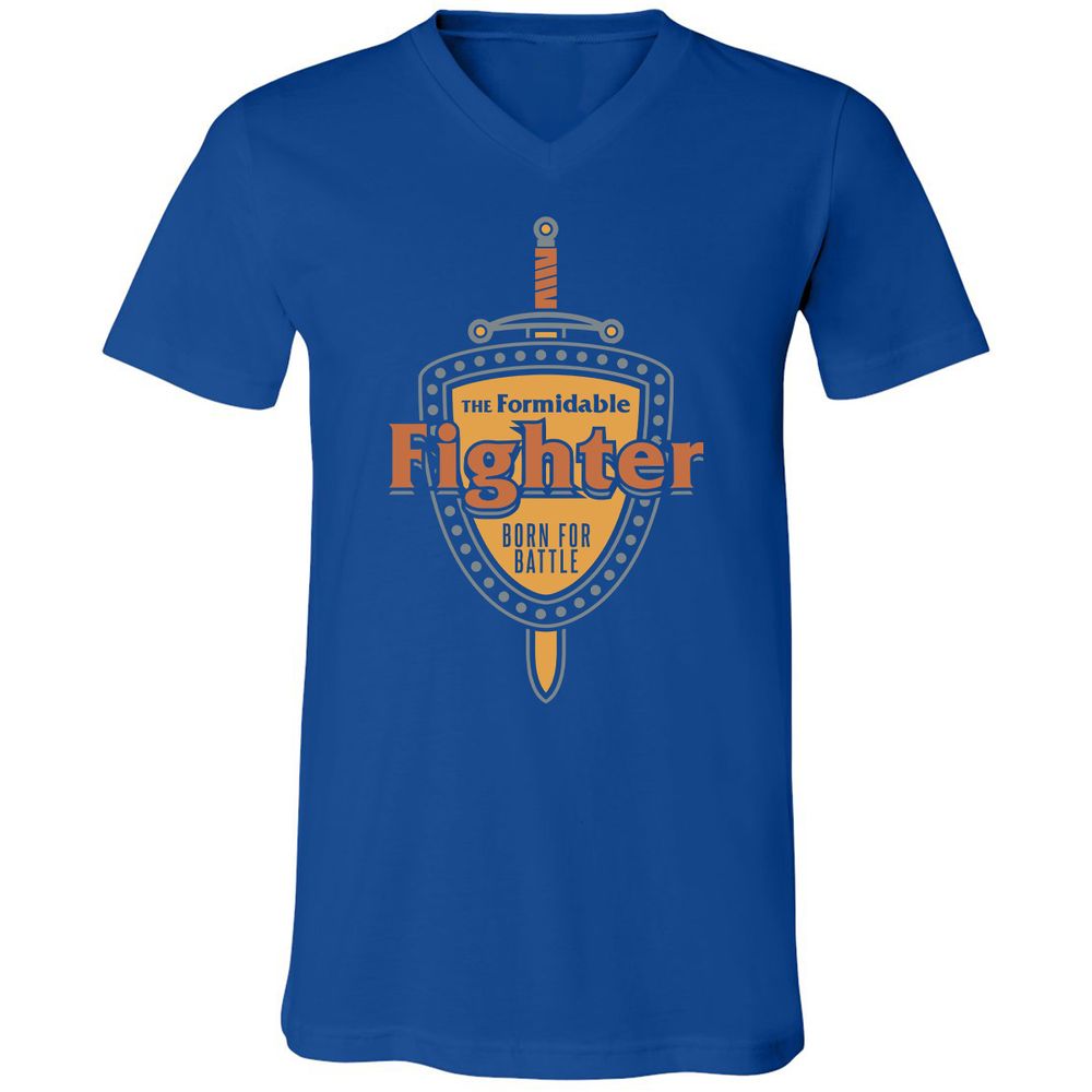 Unisex V-Neck T-Shirt - 4SHRYTE9 - True Royal - 4